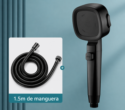 Alcachofa de Ducha Alta Presión 3 Modos con Botón Stop.