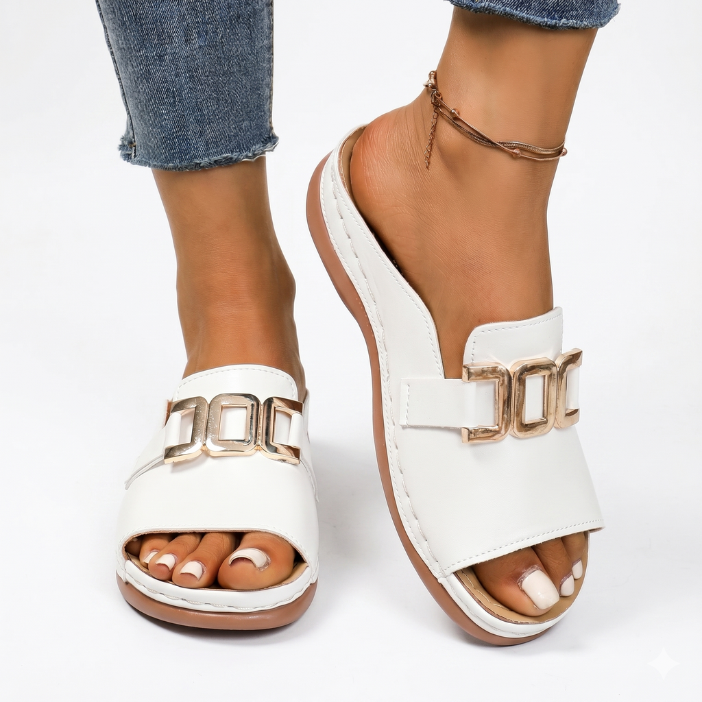 Sandalias casuales con suela gruesa para mujer