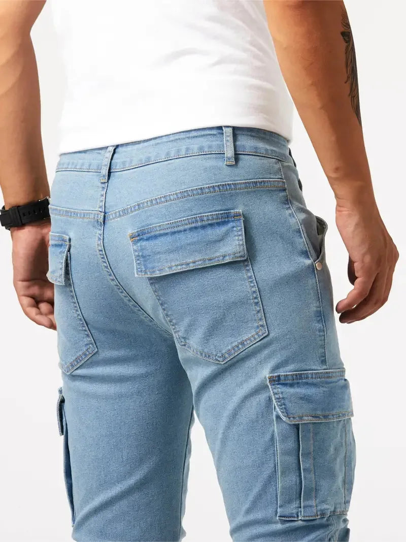 Pantalones vaqueros casuales para hombre
